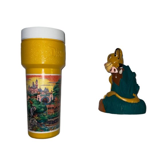 Vintage Disney Disneyland Lion King Simba Coca Cola Sports Sipper Cup Topper - Picture 2 of 8